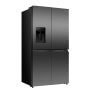 Hisense RQ5P640SYKD MultiDoor hűtőszekrény, fekete, nofrost, multi air flow, víz- és jégadagoló, wi-fi, 179 cm, 390/250 l