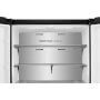 Hisense RQ5P640SYKD MultiDoor hűtőszekrény, fekete, nofrost, multi air flow, víz- és jégadagoló, wi-fi, 179 cm, 390/250 l
