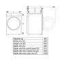 WD3S8043BB3 Beépítési méretrajz