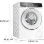 Bosch WGB266A6BY elöltöltős mosógép, 11 kg, 1600 f/p., wifi, i-dos, touchcontrol, hozzáadott gőz, antistain, mini töltet