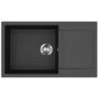 Evido Cubo XL 6S Compact Silgranit mosogató, kompakt kialakítás, forgatható kivitel, 860 x 500 mm /antracit/