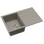 Evido Cubo 45S Silgranit mosogató, forgatható kivitel, 780 x 500 mm /platina/