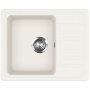 Evido Home 45S Compact gránit mosogató, egy medencés forgatható kivitel, 575 x 460 mm /fehér/