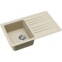 Evido Home 45S gránit mosogató, forgatható kivitel, 765 x 460 mm /bézs/