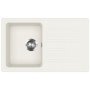 Evido Home 45S gránit mosogató, forgatható kivitel, 765 x 460 mm /fehér/