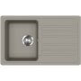 Evido Home 45S gránit mosogató, forgatható kivitel, 765 x 460 mm /platina/