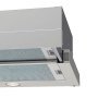 Cata TF-2003/90/D duralum alu beépíthető teleszkópos páraelszívó, 90 cm, 390 m³/h, 2 fokozat, mechanikus vezérlés, led világítás