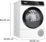 Bosch WQN246D0BY hőszivattyús szárítógép serie 6, 9 kg, homeconnect, döntött touchcontrol, öntisztító kondenzátor, autodry, belső világítás