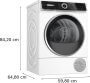 Bosch WQN246D1BY hőszivattyús szárítógép serie 6, 9 kg, homeconnect, döntött touchcontrol, öntisztító kondenzátor, autodry, belső világítás