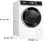 Bosch WGN256A0BY elöltöltős mosógép, serie 6, 10 kg, 1600 f/p., i-dos, homeconnect, ironassist gőz, döntött touchcontrol