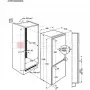 SCS91800FO Beépítési méretrajz
