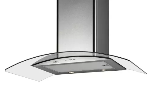 Cata fali kürtős páraelszívó Gamma Glass 900 GX/E, inox, 90 cm, 800 m3/óra, elektronikus vezérlés, led világítás