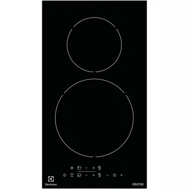 Electrolux EHH3320NVK beépíthető dominó indukciós főzőlap, 2 főzőzóna, érintővezérlés, időzítő, gyors felfűtés, 29 cm