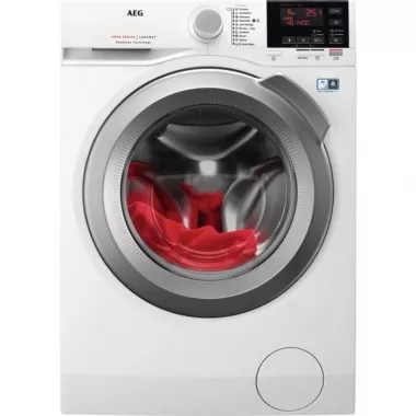 AEG L6FBG48S elöltöltős mosógép, 8 kg, 1400 f/p., ökoinverter motor, lcd kijelző, woolmark blue