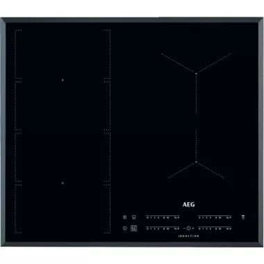 AEG IKE64471FB beépíthető indukciós főzőlap, 60 cm, flexibridge, hob2hood, procook automata funkció, csúszkás érintővezérlés