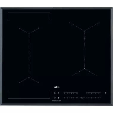 AEG IKE64441FB beépíthető indukciós főzőlap, 60 cm, bridge, hob2hood, csúszkás érintővezérlés, 4 oldalon csiszolt