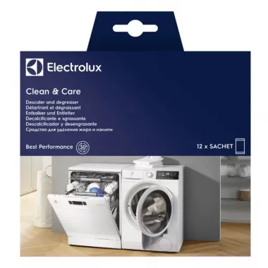Electrolux Clean &amp; Care mosó- és mosogatógép tisztító (12 tasak)