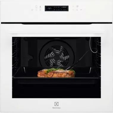 Electrolux EOE8P31V SenseCook beépíthető elektromos sütő, pirolitikus tisztítás, érintővezérlés, automata program, maghőmérő, teleszkópos sütősín, fehér