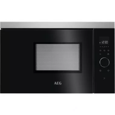 AEG MBB1756SEM beépíthető mikrohullámú sütő, inox, 17 l, érintőkijelző, felső szekrénybe is beépíthető, elektronikus ajtónyitás