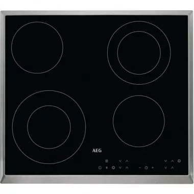 AEG HK634021XB beépíthető kerámia főzőlap, 60 cm, bővíthető zónák, standard érintővezérlés, optifit keret