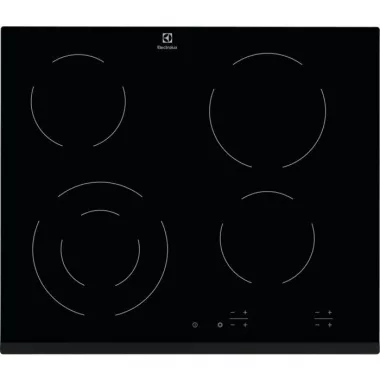 Electrolux EHF6241FOK beépíthető kerámia főzőlap, 60cm, érintővezérlés, kétkörös zóna, csiszolt élek