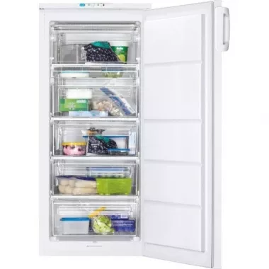 Zanussi ZFU19400WA Fagyasztószekrény, 168 l, 4 fiók + 1 rekesz, fehér