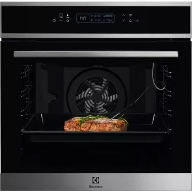 Electrolux EOE8P31X SenseCook beépíthető elektromos sütő, pirolitikus tisztítás, érintővezérlés, magyar menü, automata prog., maghőmérő, teleszkópos sütősín