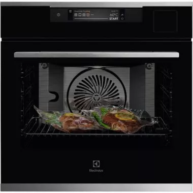 Electrolux KOAAS31WX SteamPro beépíthető gőzsütő, steamify automata gőzprogram, wifi, sousvide, tft kijelző, magyar menü, maghőmérő, pároló szett