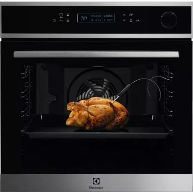 Electrolux LOC8H31X SteamCrisp beépíthető gőzsütő, érintővezérlés, magyar menü, automata program, maghőmérő, teleszkópos sütősín, aquaclean tisztítás