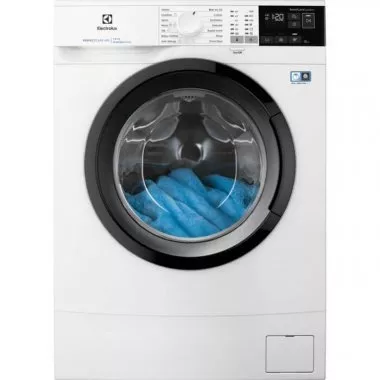 Electrolux EW6S426BI elöltöltős keskeny mosógép, 6 kg, 1200 f/p., 38 cm mélység, inverter motor, timemanager, led kijelző, woolmark blue
