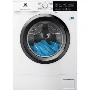 Electrolux EW6S326SI elöltöltős keskeny mosógép, 6 kg, 1200 f/p., 38 cm mélység, inverter, timemanager, led kijelző, woolmark blue