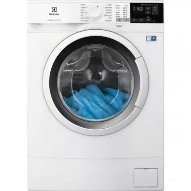 Electrolux EW6S427W elöltöltős keskeny mosógép, 7 kg, 1200 f/p., 45 cm mélység, timemanager, led kijelző, woolmark blue