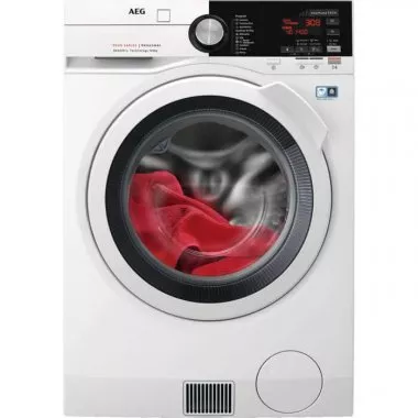 AEG L9WBE49W gőzfunkciós mosó-szárítógép, 9/6 kg, 1400 f/p, hőszivattyús szárítás, közepes lcd, dualsense, ökoinverter, woolmarkblue