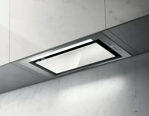 Elica Hidden IXGL/A/60 álkürtőbe építhető páraelszívó, 60cm, 3 + 1 fokozat, led, inox és fehér üveg