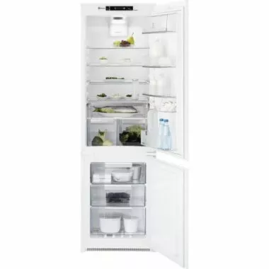 Electrolux ENT8TE18S beépíthető kombinált hűtőszekrény, 177 cm, nofrost, twintech, érintővezérlés, frissentartó rekesz