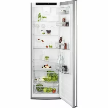 AEG RKB539F1DX hűtőszekrény, inox, 185 cm, 390 l, érintővezérlés, dynamicair, coolmatic, palacktartó, rúdfogantyú