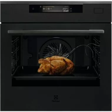 Electrolux KOCAP31WT SteamCrisp beépíthető gőzsütő, pirolitikus tisztítás, wifi, maghőmérő, tft érintőkijelző, magyar menü, automata pr., matt fekete