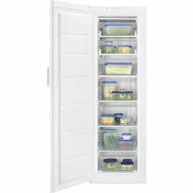 Zanussi ZUAN28FW fagyasztószekrény, fehér, 186 cm, 276 l, 5 fiók + 2 rekesz