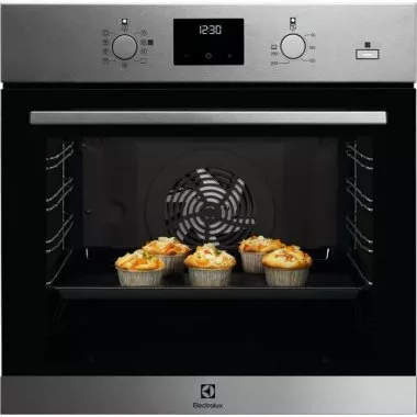 Electrolux EOD3C50TX SteamBake beépíthető elektromos sütő, katalitikus tisztítás, led kijelző, süllyeszett gombok, teleszkópos sütősín, 72 l (xxl)