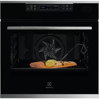 Electrolux KOBBS31X SteamBoost beépíthető gőzsütő, 5 gőzprogram, maghőmérő, magyar menü, 180 varioguide pr., deluxe pároló szett, teleszkópos sütősín