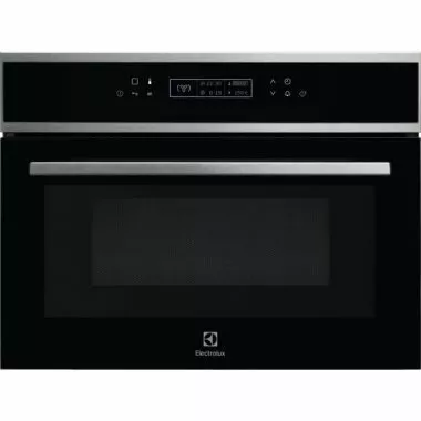 Electrolux KVLBE00X beépíthető CombiQuick kompakt sütő + mikró, magyar menü, automata receptek, lcd kijelző, 1 sütőtepsi, 43 l