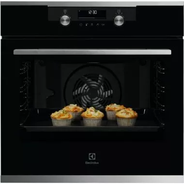 Electrolux KODDP77WX SteamBake beépíthető elektromos sütő, wifi, pirolitikus tisztítás, maghőmérő, süllyesztett gombok, softclosing, teleszkópos sütősín
