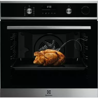 Electrolux EOC6P77WX SteamCrisp beépíthető gőzsütő, 72 l, wifi, pirolitikus tisztítás, explore led kijelző,maghőmérő, softclosing, teleszkópos sütősín