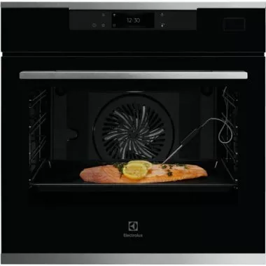 Electrolux KOBBS39WX SteamBoost beépíthető gőzsütő, 70 l, wifi, maghőmérő, magyar menü, automata pr., teleszkópos sütősín