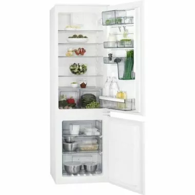 AEG SCE618E5TS beépíthető kombinált hűtőszekrény, 178 cm, customflex, nofrost, twintech, frostmatic, inverter motor, 190 l/61 l, 36 db(a)