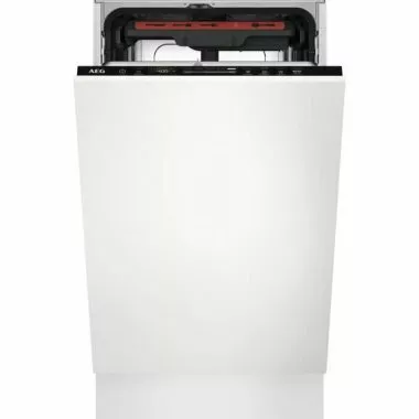 AEG FSE73527P beépíthető keskeny mosogatógép, 45 cm, 10 teríték, maxiflex fiók, quickselect, airdry, timebeam, belső világítás, 44 db(a)