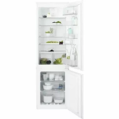 Electrolux ENT6TF18S beépíthető kombinált hűtőszekrény, 177 cm, 193 l/61 l, nofrost, dual control, action freeze, 36 db(a)