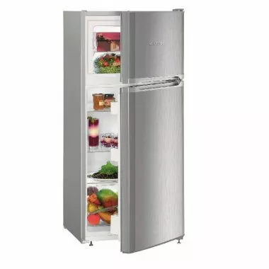 Liebherr CTPel231-21 felülfagyasztós kombinált hűtőszekrény, ezüst, 140 cm, smartfrost, 190/44 l, 37 db(a)