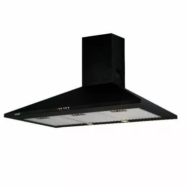 Cata OMEGA 900 BK/L fali kürtős páraelszívó, 90 cm, 645 m3/óra, eco led, fekete