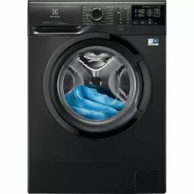 Electrolux EW6S406BXI elöltöltős keskeny mosógép, 6 kg, 1000 f/p., 38 cm mélység, inverter, antiallergén, timemanager, led kijelző, sötétszürke